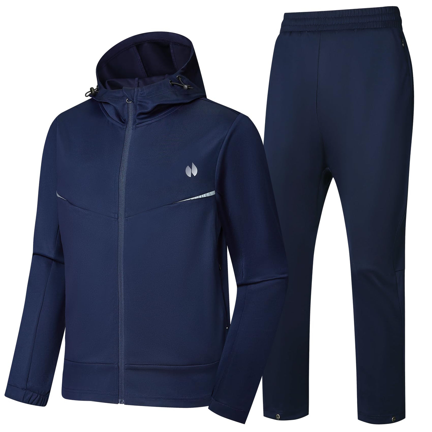 HOTSUIT Mens Sweatsuits Tracksuit for Men 2 Piece Set Track Suits Jogging Casual Hoodie Casual Athletic Blue M