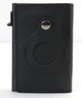 Slim RFID Wallet – Leather Anti-Theft Card Holder for AirTag
