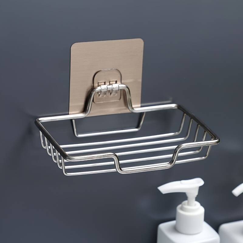 Wall Mounted Soap Storage Rack with Adhesive Holder
