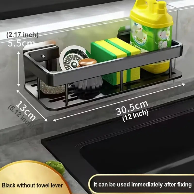 Multi-Functional Wall-Mounted Draining Rack for Storage