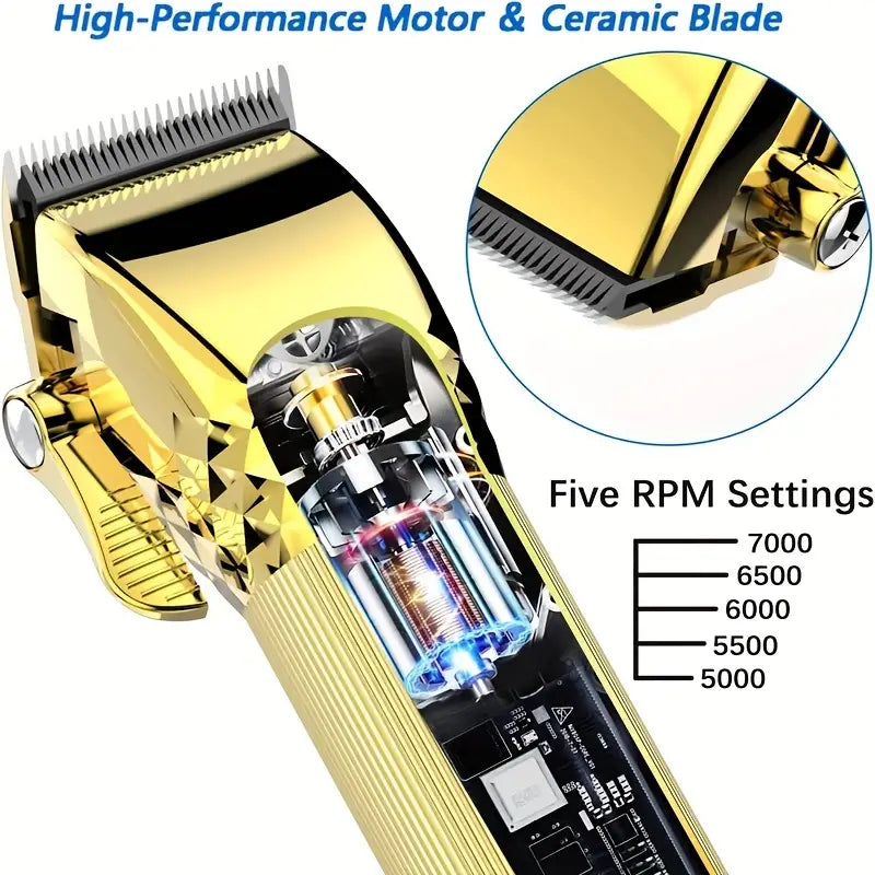 Cordless Hair Clipper and Beard Trimmer, USB Rechargeable