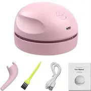 Mini Desktop Handheld Vacuum Cleaner - 12W, USB Rechargeable