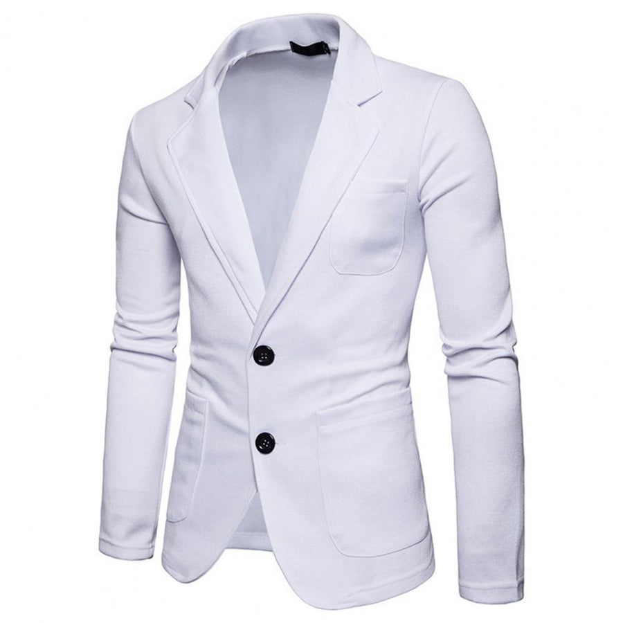 Men's Slim Fit Knit Blazer - Casual Business Jacket