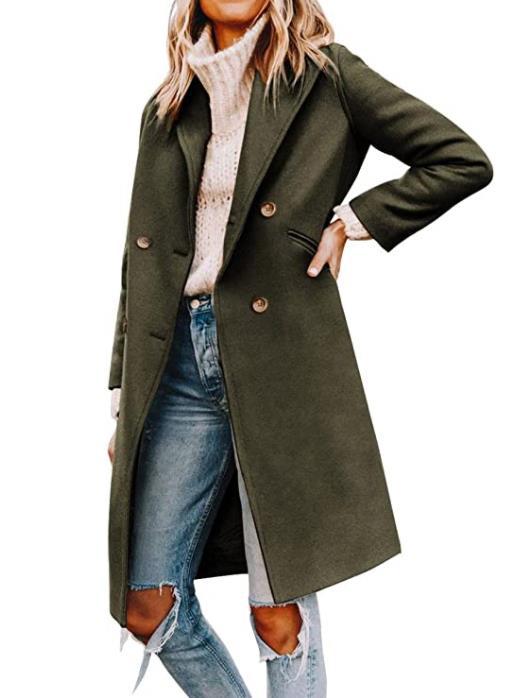 Women's New Mid-Length Woolen Coat