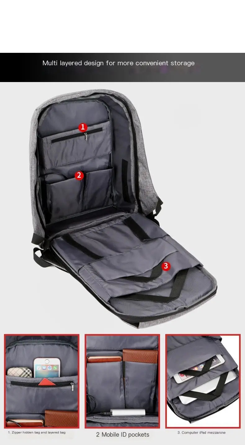 Men's Computer Bag Backpack Image 4