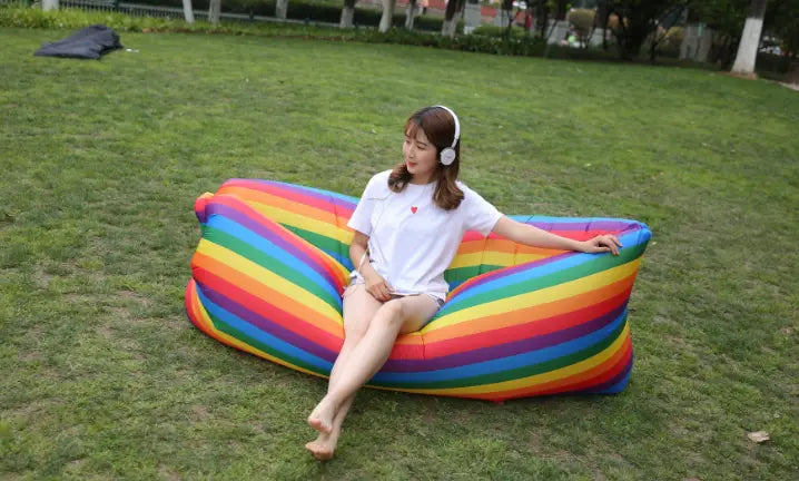 Inflatable Rainbow Sofa