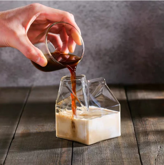 High-Temperature Resistant Japanese Square Milk Cup
