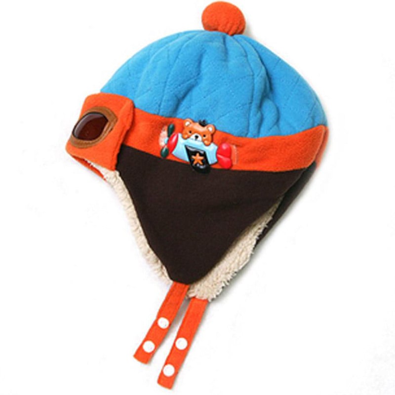 Winter Hipsters for Boys and Girls with Fluffy Earmuffs