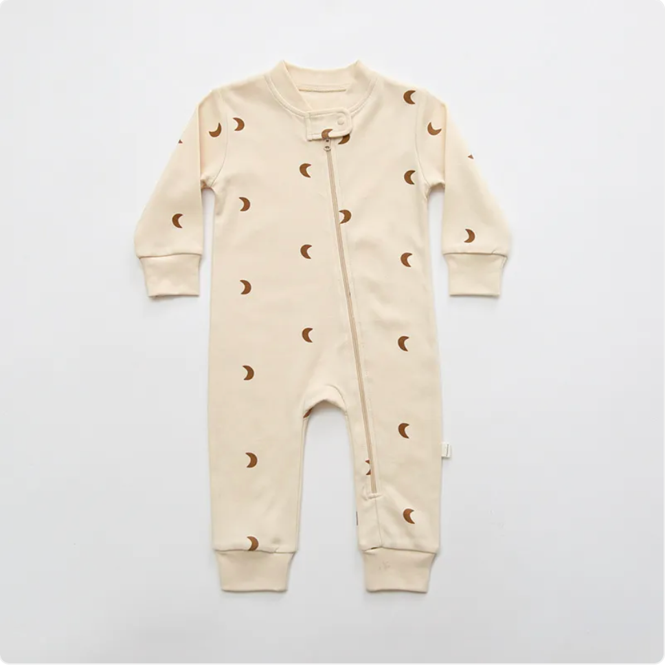 Cartoon Cactus Long Sleeve Baby Romper - Striped Newborn Outfit for Boys & Girls