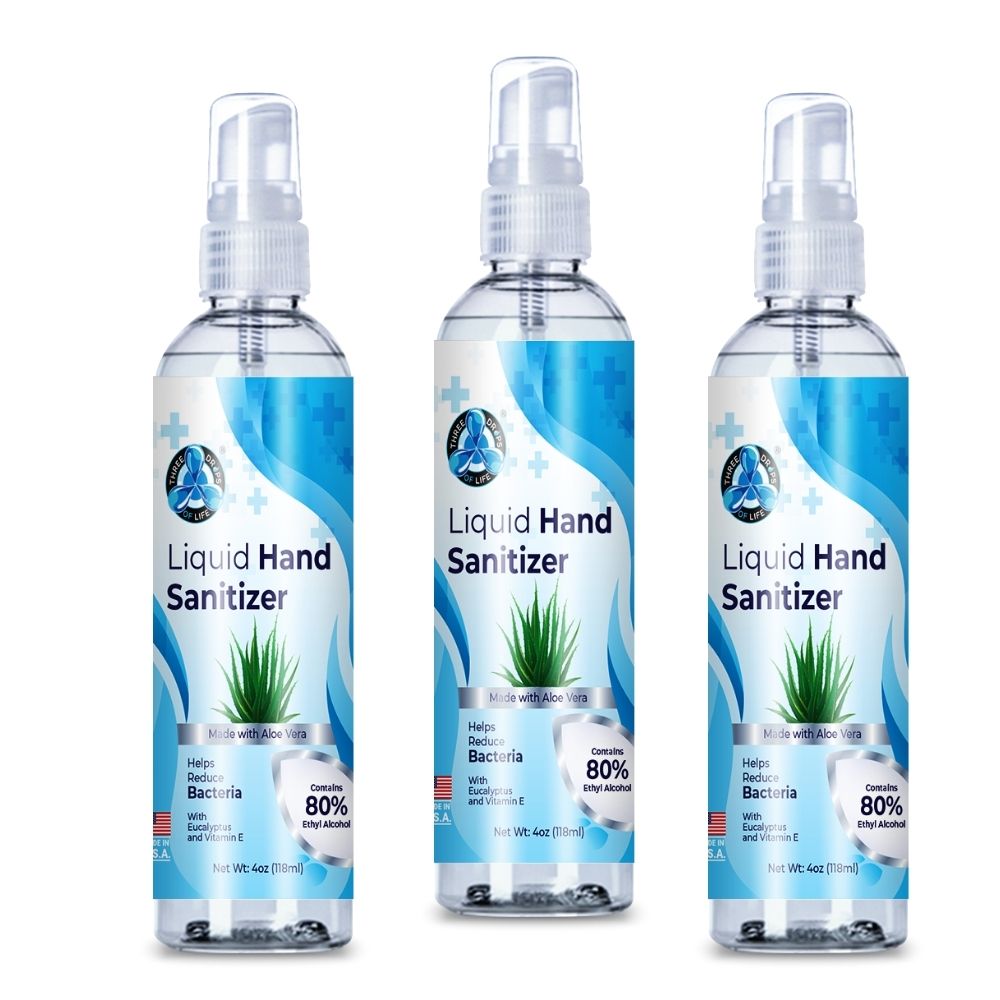 Liquid Hand Sanitizer Spray - Infused with Eucalyptus
