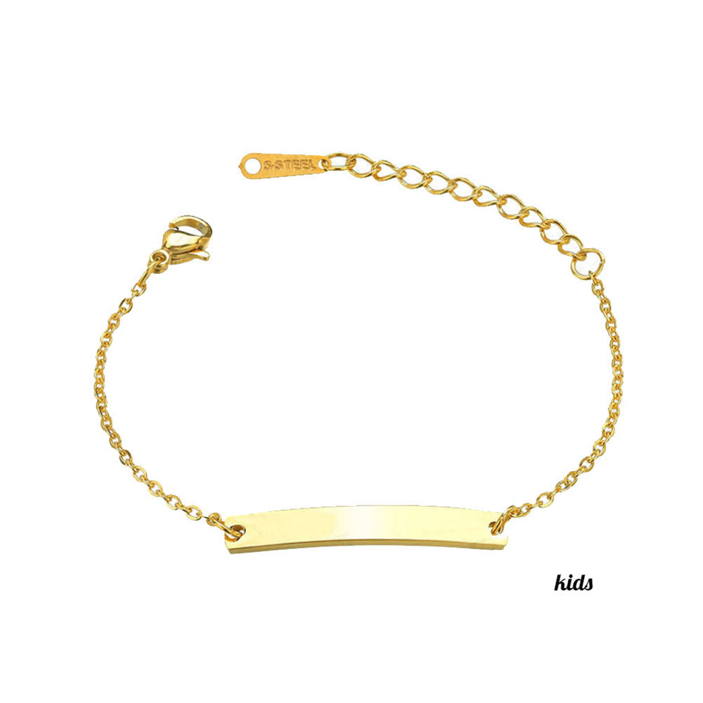 Personalized Engraved Stainless Steel Name Bracelet