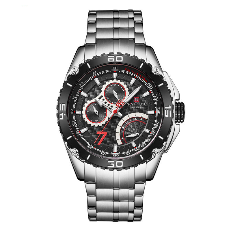 NAVIFORCE Men's Luxury Military Quartz Watch (3ATM)