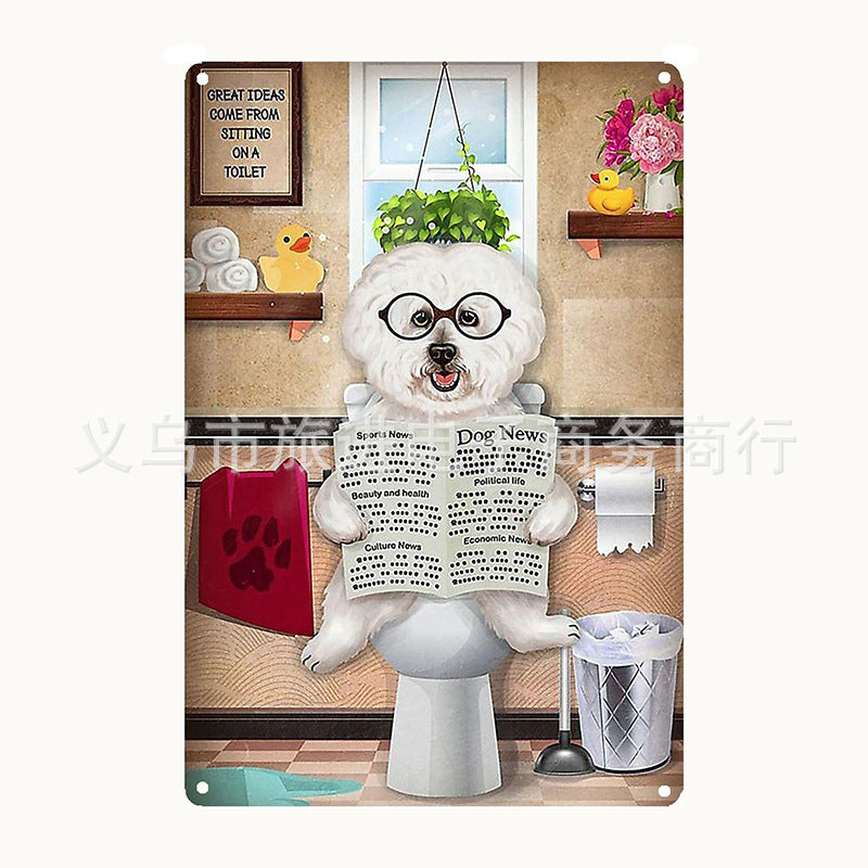 Vintage Iron Tin Sign for Western Poetry Decor