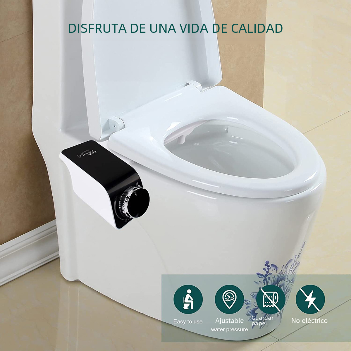 Manual Adjustable Bidet with Dual Spray Function