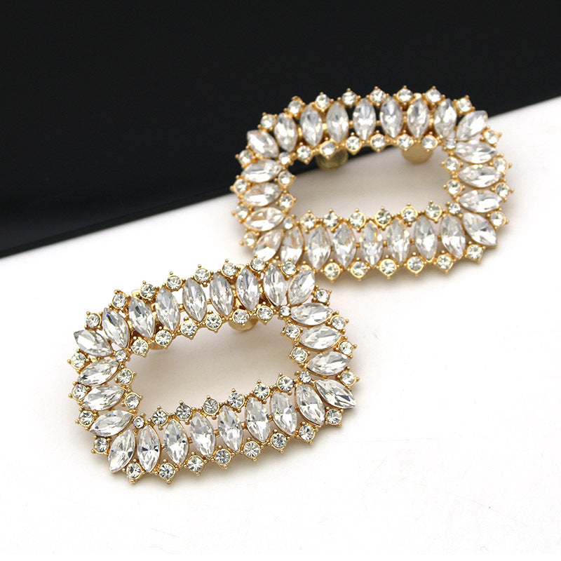 Crystal Rhinestone Removable Shoe Buckle Accessories
