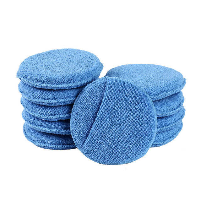 10-Piece Set of 5-Inch Blue Hand Waxed Artifacts