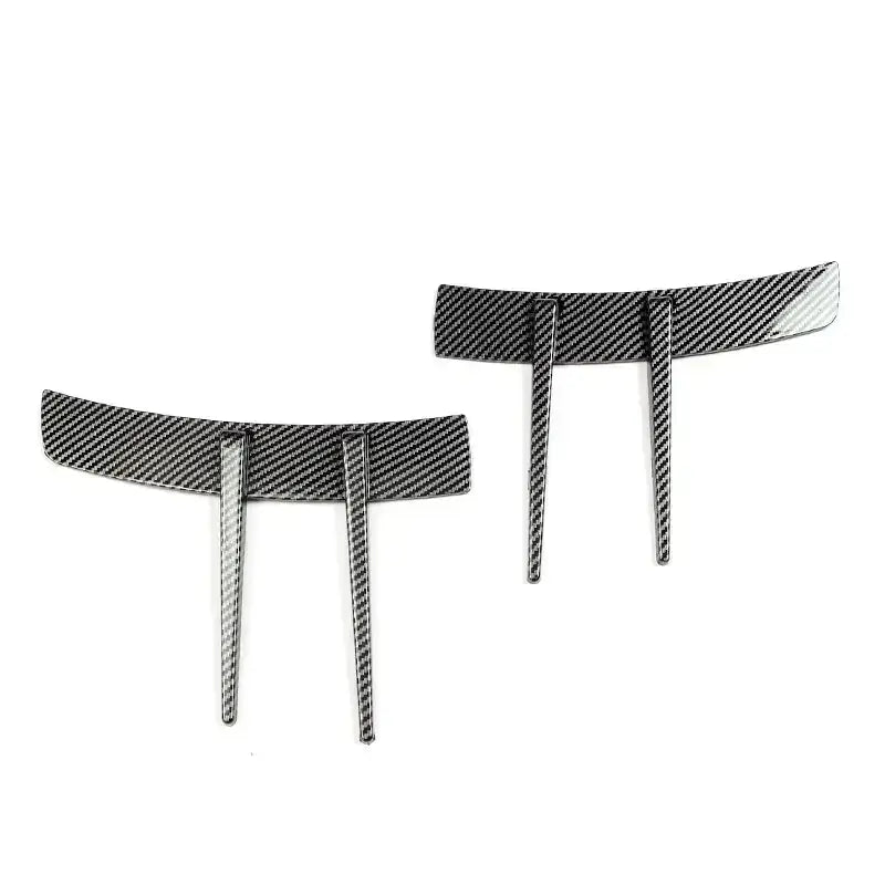 Carbon fiber textured car side mirror cover trim pieces