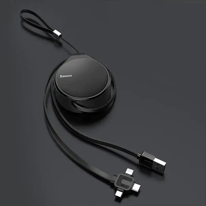 3-in-1 Fast Charging Cable for iPhone & Android Devices