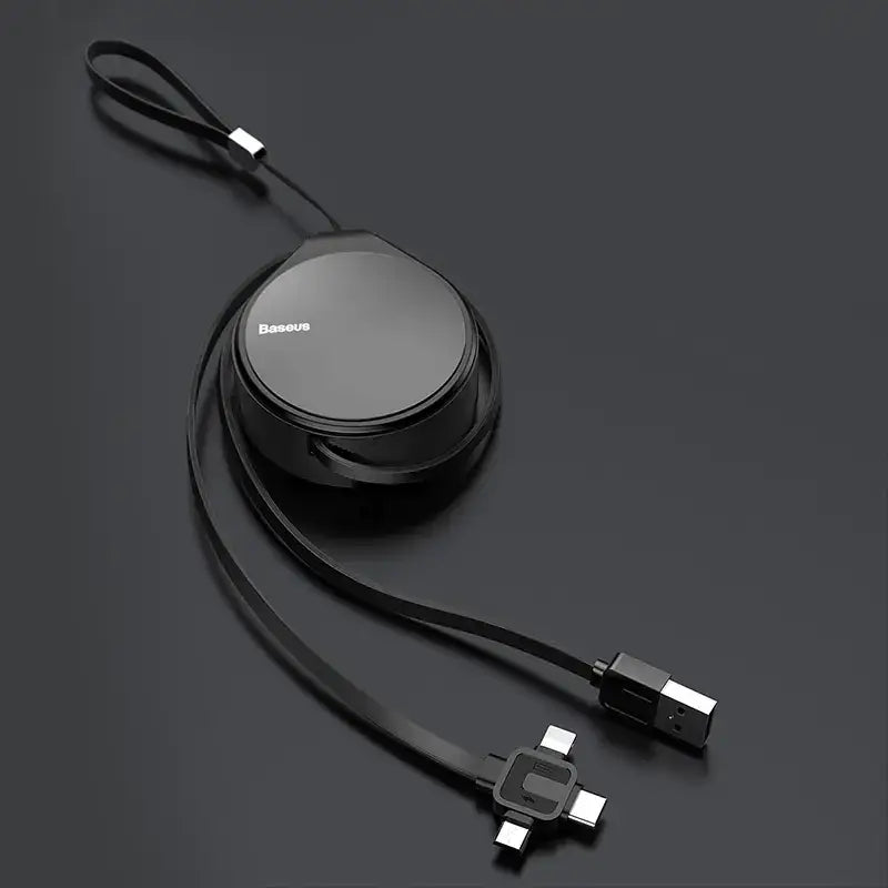 3-in-1 Fast Charging Cable for iPhone & Android Devices