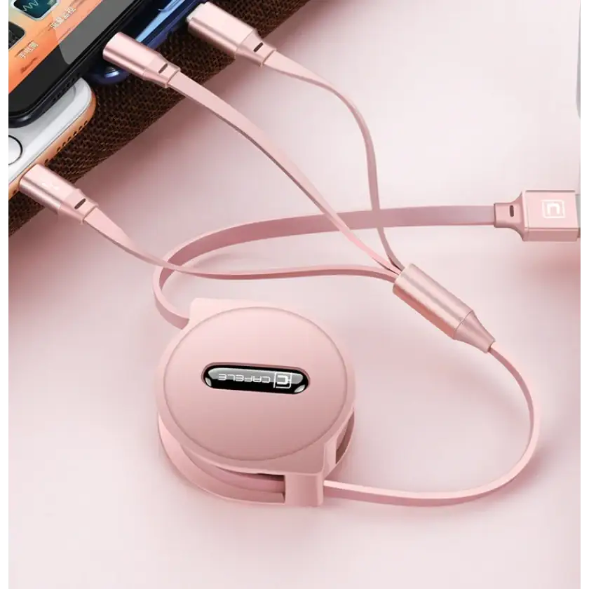 3-in-1 Fast Charging Data Cable by Kafele