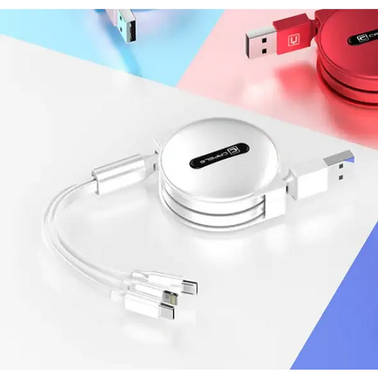 3-in-1 Fast Charging Data Cable by Kafele