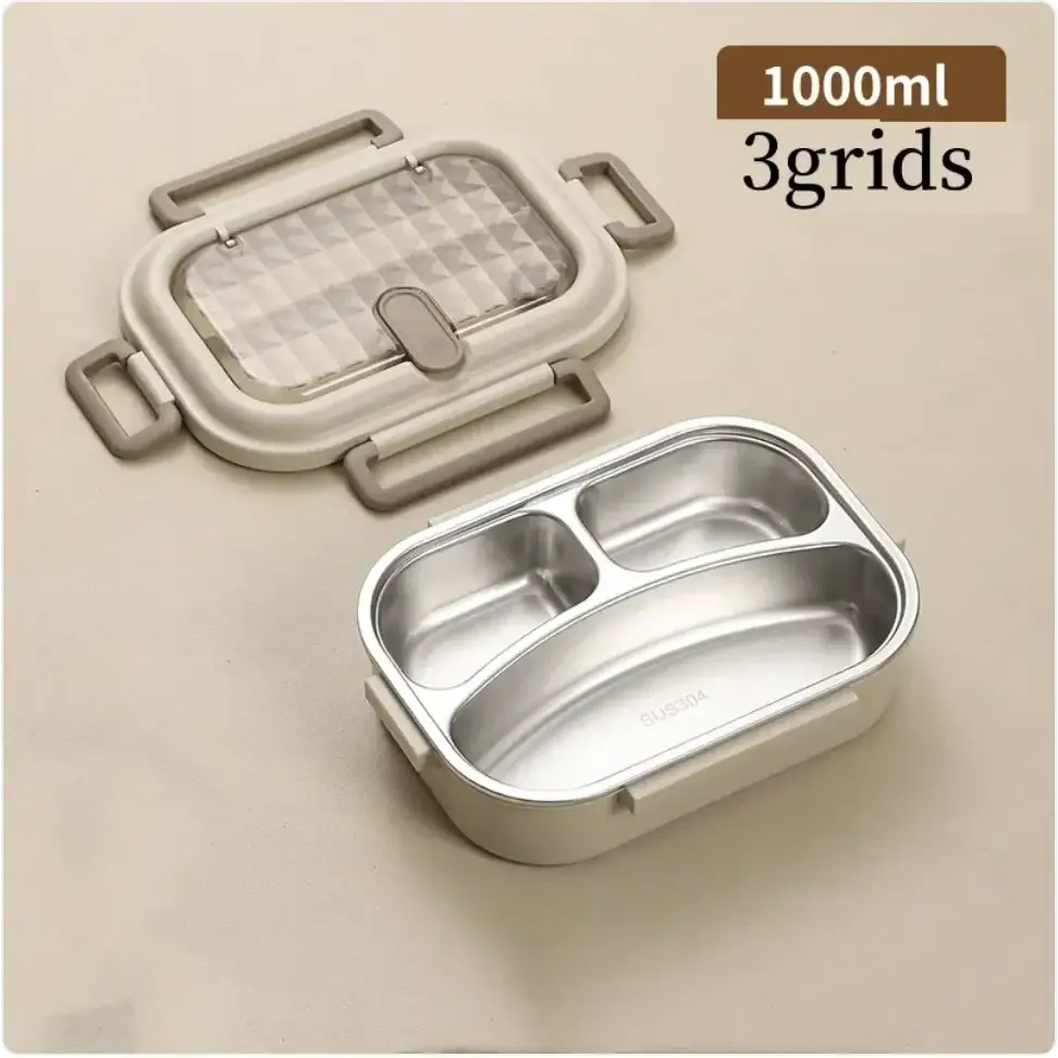 304 Stainless Steel Microwaveable Bento Box