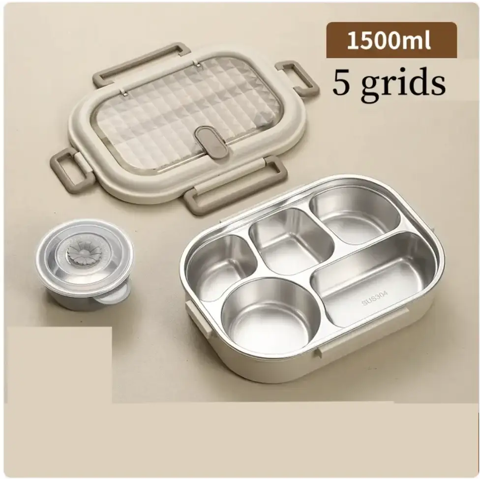304 Stainless Steel Microwaveable Bento Box