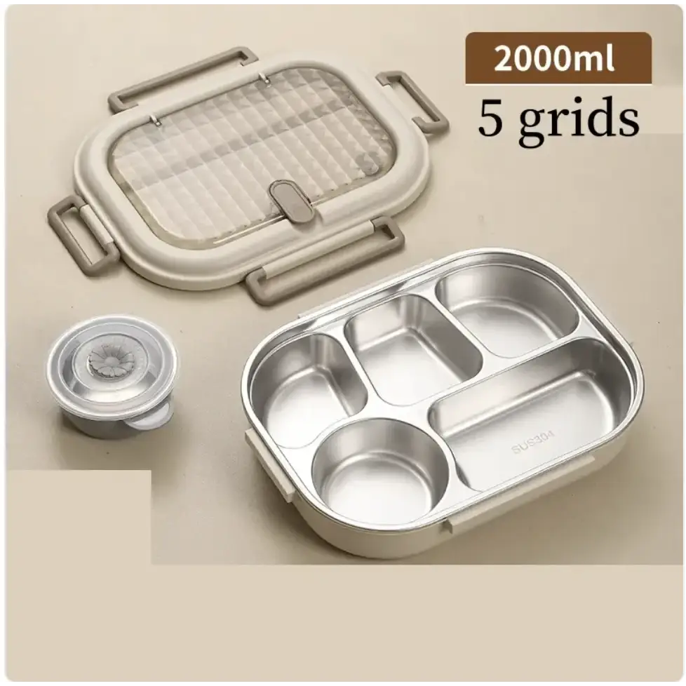 304 Stainless Steel Microwaveable Bento Box