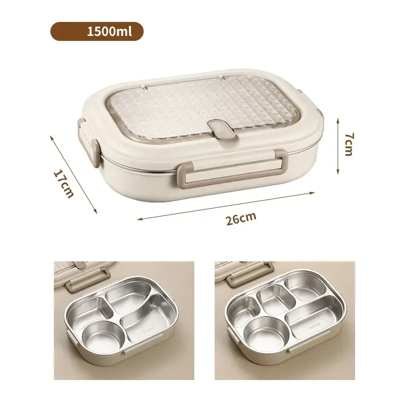 304 Stainless Steel Microwaveable Bento Box