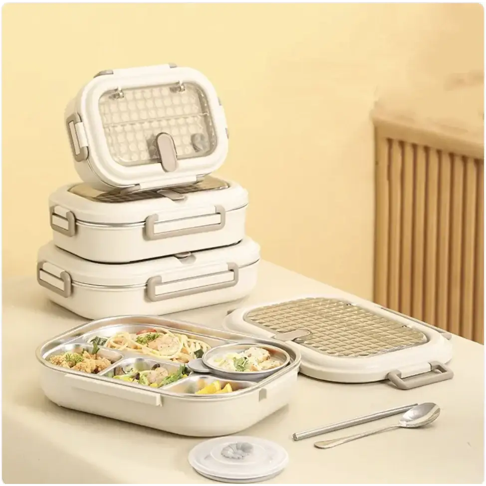 304 Stainless Steel Microwaveable Bento Box