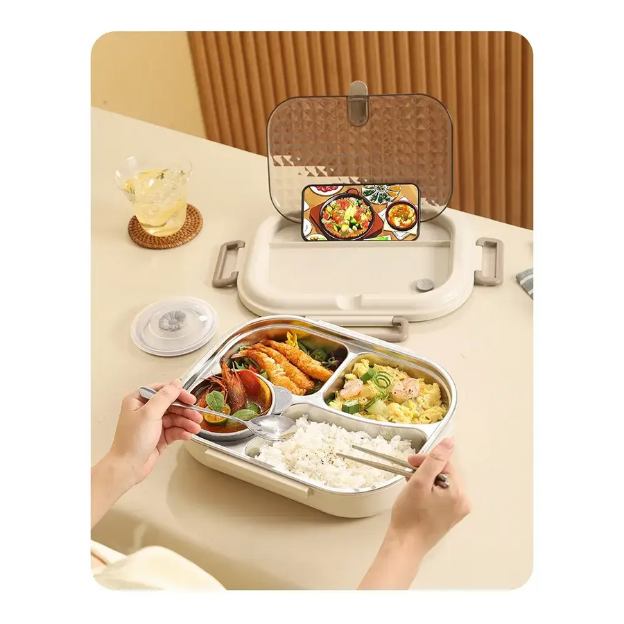 304 Stainless Steel Microwaveable Bento Box