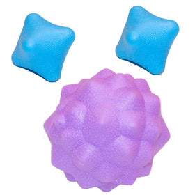 LITLUCIS Lacrosse Ball Muscle Massage Ball Massage Lacrosse Ball 3 Piece Set. for Myofascial Release Trigger Point Therapy Muscle Knots and Yoga Therapy