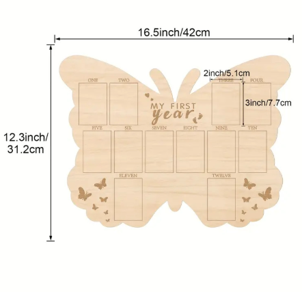 Wooden Newborn Memory Photo Frame