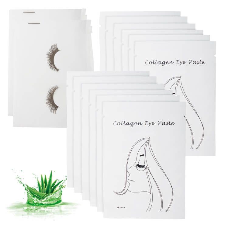 100 Pairs Eyelash Extension Gel Patches Kit Lash Extension Lint Free Under Hydrogel Eye Mask Pads Beauty Tool with Case (Silver 100)