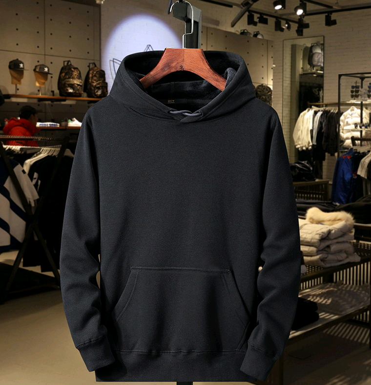 Men's Pullover Hoodie with Fleece Lined Long Sleeves