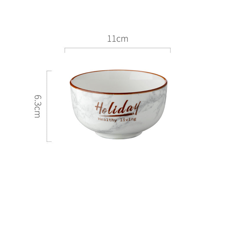 Creative Ceramic Dinnerware Set in Nordic Style