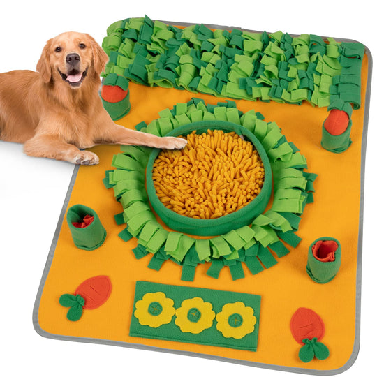 STEFE Snuffle Mat for Dogs Interactive Dog Puzzle Toys Stress Relief Sniff Mat for Small Medium and Large Dogs Feeding Mat for Smell Training and Slow Eating Encourages Natural Foraging Skills.
