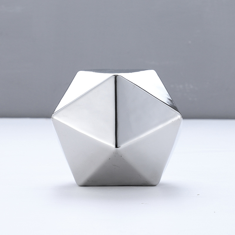 Icosphere Sculpture - Creative Nordic Ceramic Decorative Piece