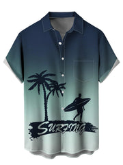 STANFVMEN Mens Hawaiian Shirts Regular fit Short Sleeve Button Down Shirt Tropical Holiday Beach Printed Shirts