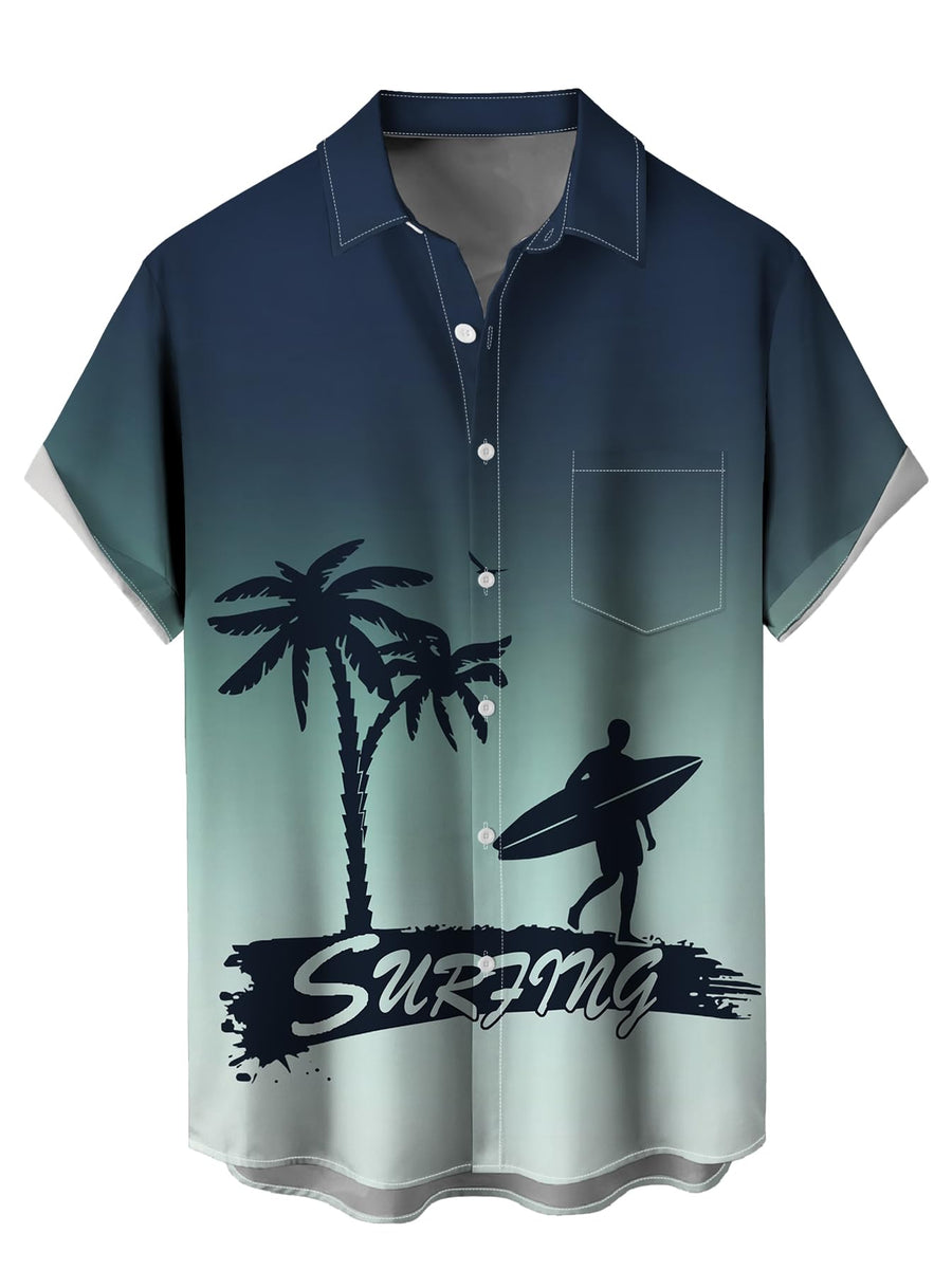 STANFVMEN Mens Hawaiian Shirts Regular fit Short Sleeve Button Down Shirt Tropical Holiday Beach Printed Shirts