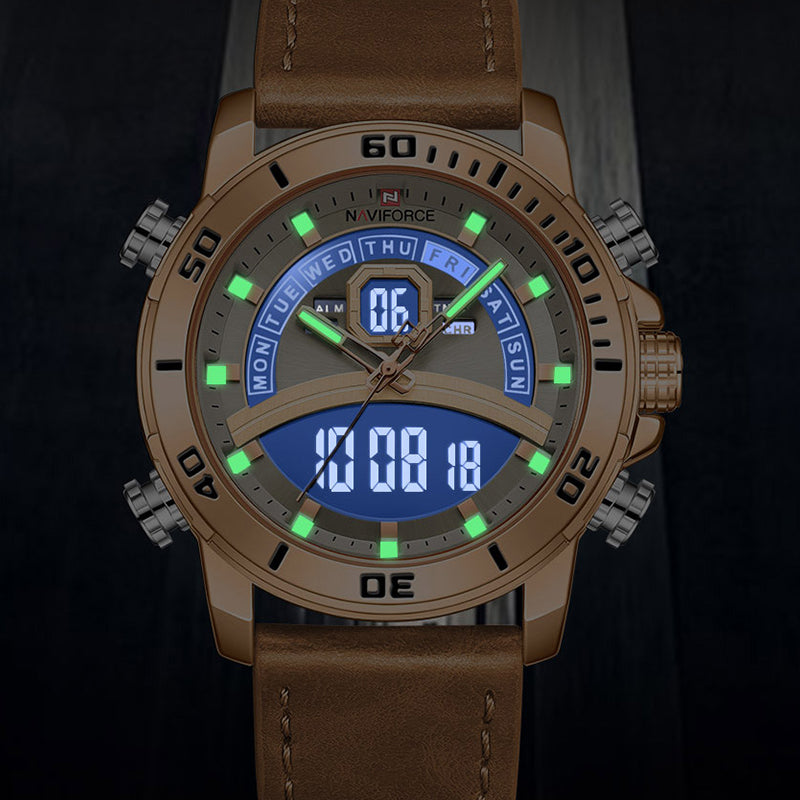 NAVIFORCE Men's Waterproof Digital Quartz Military Watch