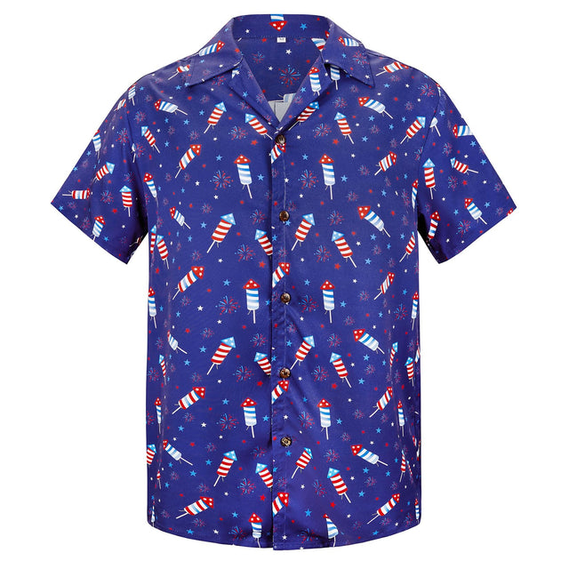 Hawaiian Shirts for Men Button Down Shirts Short Sleeve Floral Tropical Regular-fit Summer Vacation Beach Shirts