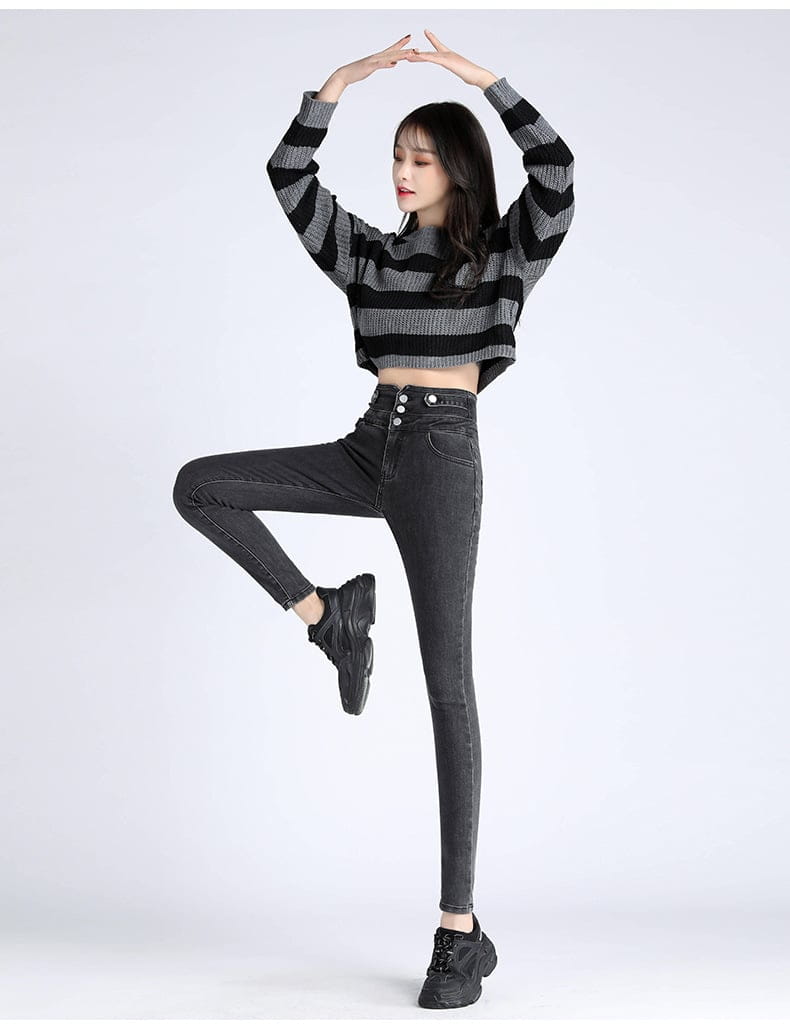 Spring New High-Waisted Skinny Pants Collection