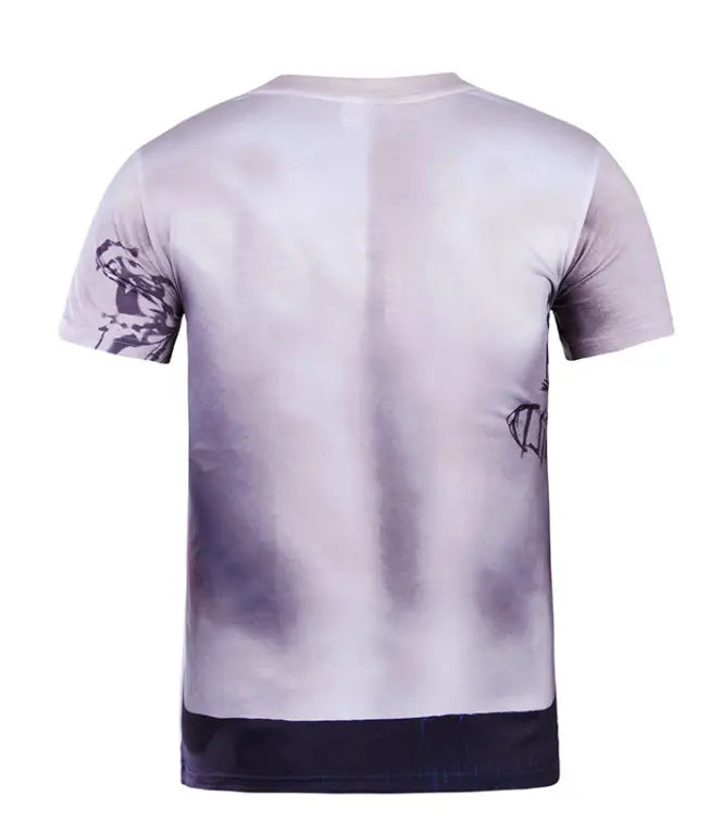 3D Slim-Fit T-Shirt Back View