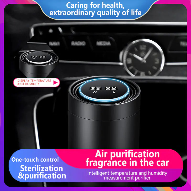 Car Air Purifier with Ionizer and Aromatherapy Y8 - Joomcy