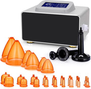 Vacuum Therapy Machine Touch Screen - Vacuum Cupping Kit Manual Massager Scraping Therapy Set with 24 Cups and 3 Massage Rollers