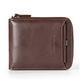 Retro Men's Zipper Wallet - PU Leather Coin Purse