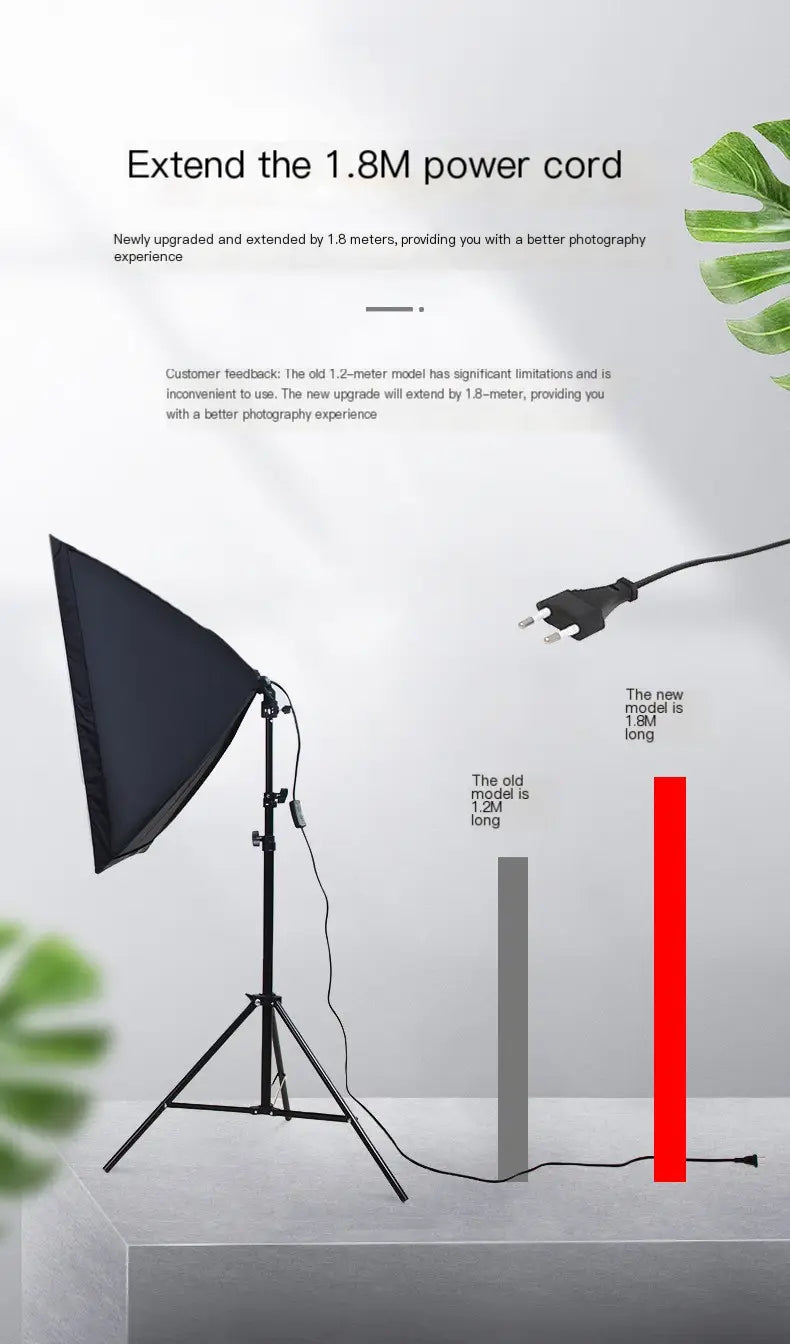 LED Photography Light Softbox Kit for Live Streaming