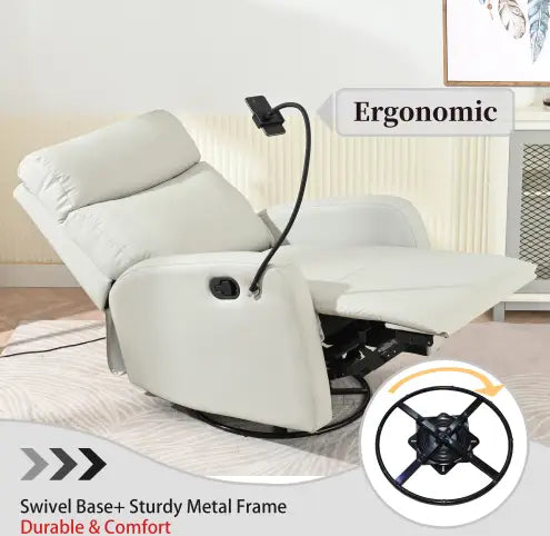 Modern Small Rocking Chair Swivel Recliner Bedroom Chair