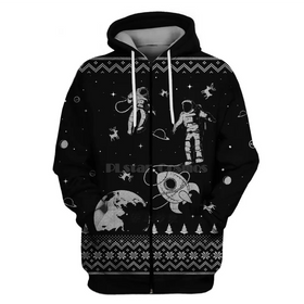 3D Digital Print Hoodie for Couples - Casual Style